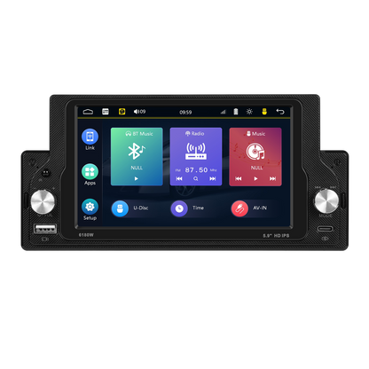 Blackbelt Audio A3951 | Single DIN Wireless CarPlay & Android Auto | 5.9" IPS Portrait