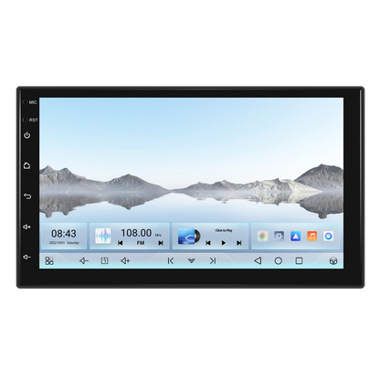 Premium Universal 7″ Android Infotainment | Qualcomm Snapdragon | Wireless CarPlay & Android Auto | 4GB+64GB | 3D Car Model Display | DSP | WiFi | Bluetooth | Free Reverse Camera