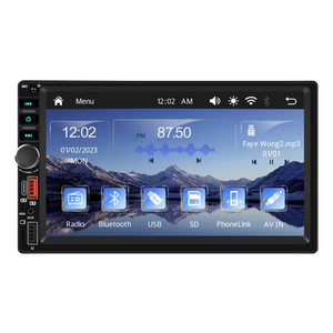 Blackbelt Audio A4339 | Double DIN Wireless CarPlay & Android Auto | 7" IPS Type-C