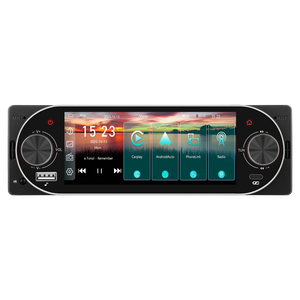 Universal Fit | 5.1″ Android Touch Screen Radio | Wireless & Wired CarPlay + Android Auto | Bluetooth | EQ Sound | USB | FM Radio