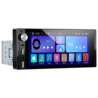 Blackbelt Audio A4618 | Single DIN Wireless CarPlay & Android Auto | 6.9" IPS 1280×800
