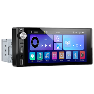 Blackbelt Audio A4618 | Single DIN Wireless CarPlay & Android Auto | 6.9" IPS 1280×800