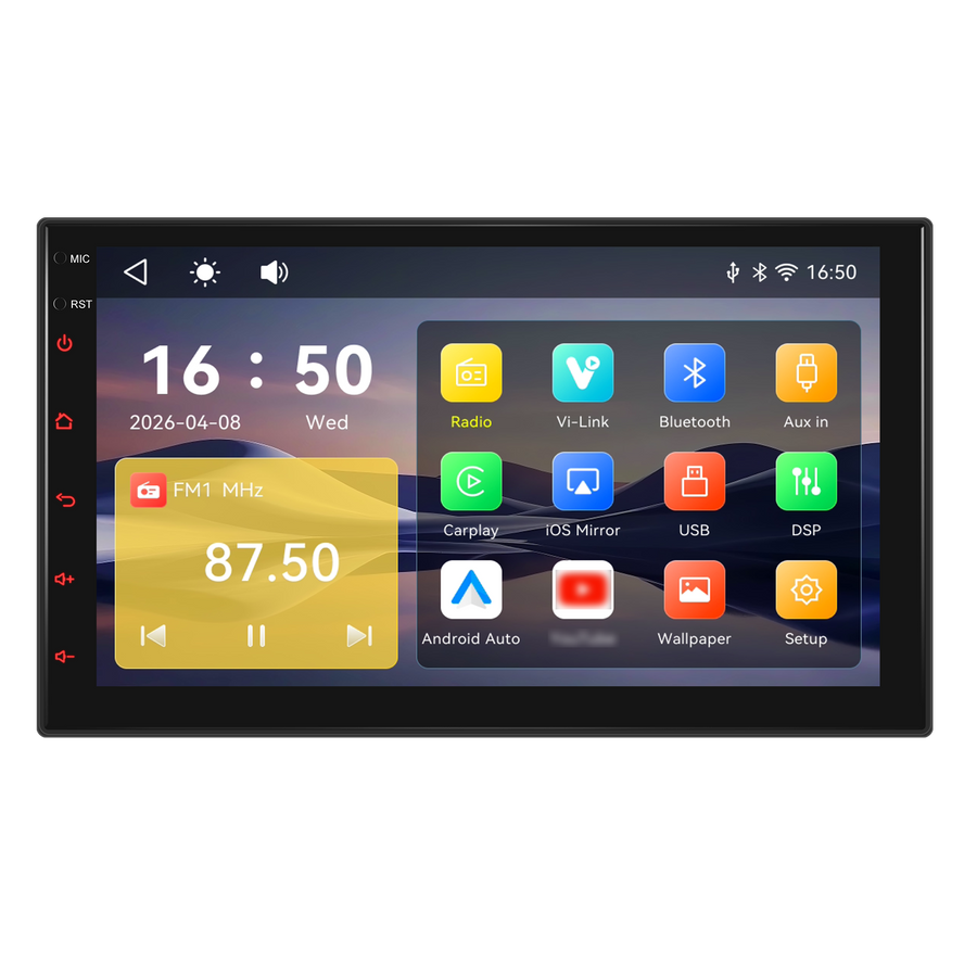Blackbelt Audio A4637 | Double DIN Full Android | 2GB RAM | 9" IPS + DSP