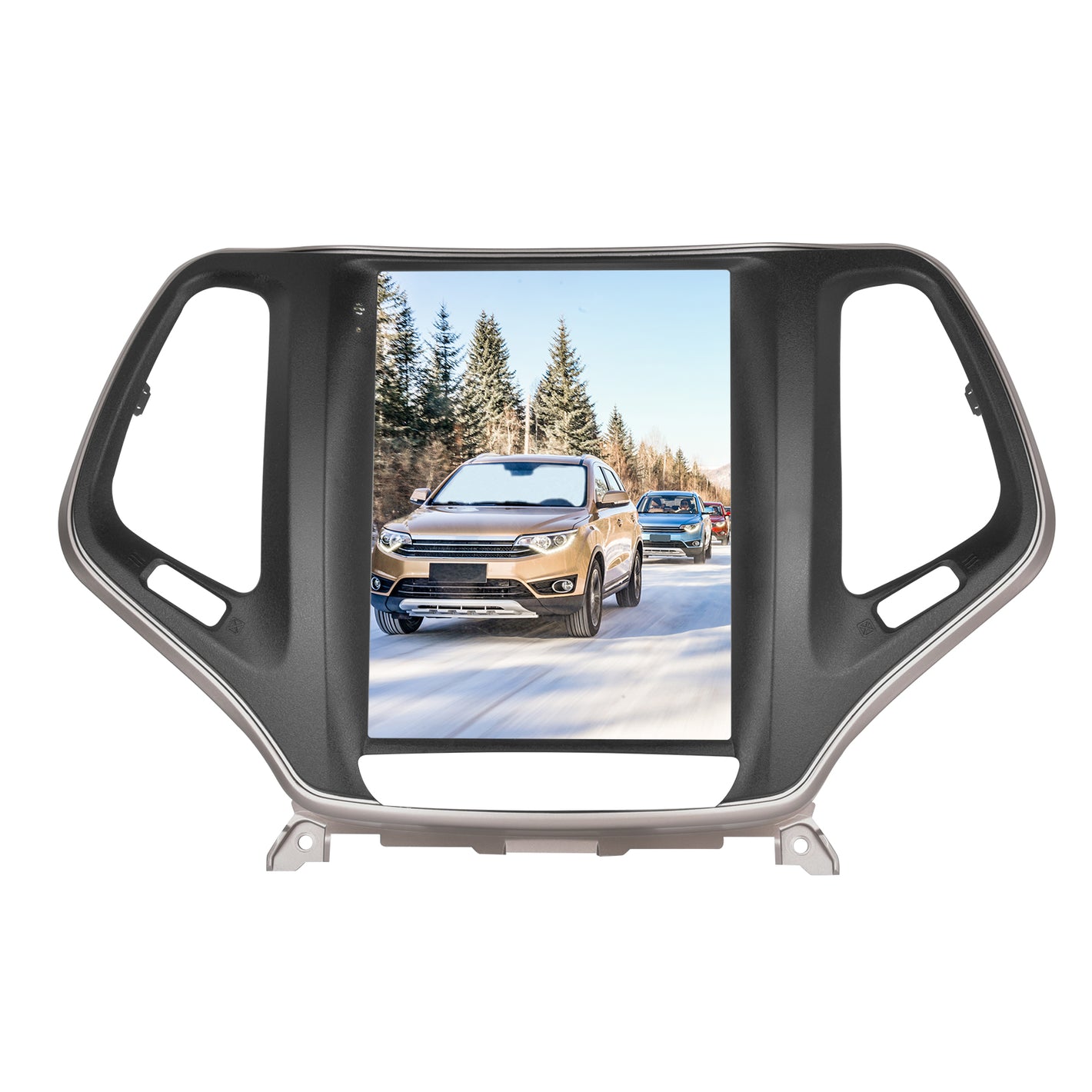 Jeep Cherokee 2015-2021 Tesla Style | 9.7" Android Touch Screen Radio | Wireless CarPlay & Android Auto | GPS | Bluetooth | Wi-Fi