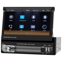 Blackbelt Audio A3221 | Single DIN Wireless CarPlay | 7" Flip-Out Folding Screen