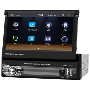 Blackbelt Audio A3221 | Single DIN Wireless CarPlay | 7" Flip-Out Folding Screen