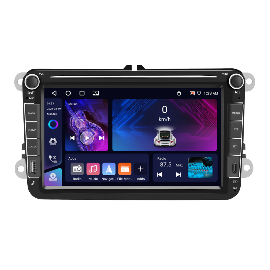 Volkswagen VW Golf Polo Jetta Passat Tiguan Amarok 8" Android Radio 4GB/64GB | Wireless CarPlay + Free Reverse Camera