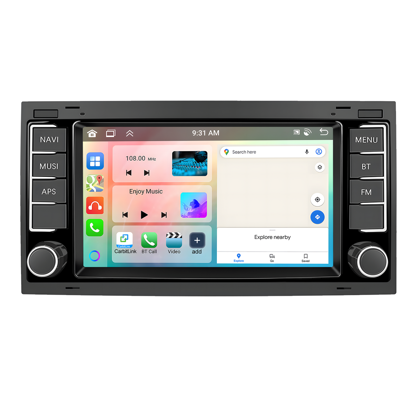 Volkswagen Touareg 2004-2010 OEM Look | 9" Android Touch Screen Radio | Wireless CarPlay & Android Auto | GPS | Bluetooth | Wi-Fi