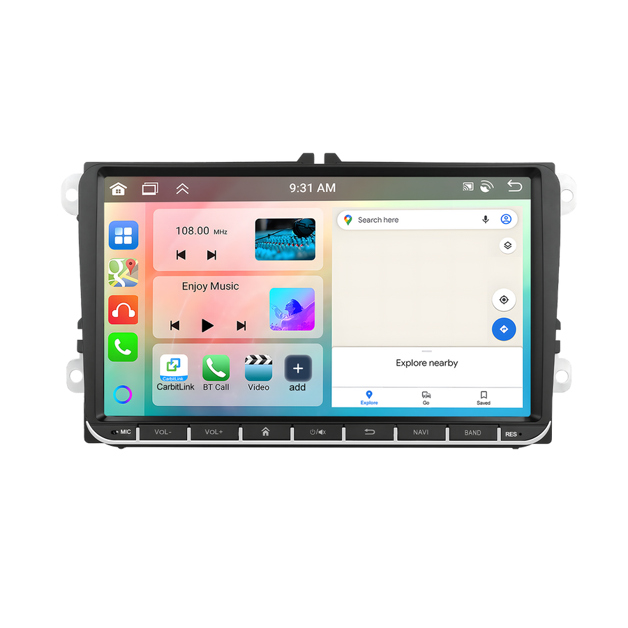 Volkswagen Universal | 7" Android Touch Screen Radio | Wireless CarPlay & Android Auto | GPS | Bluetooth | Wi-Fi