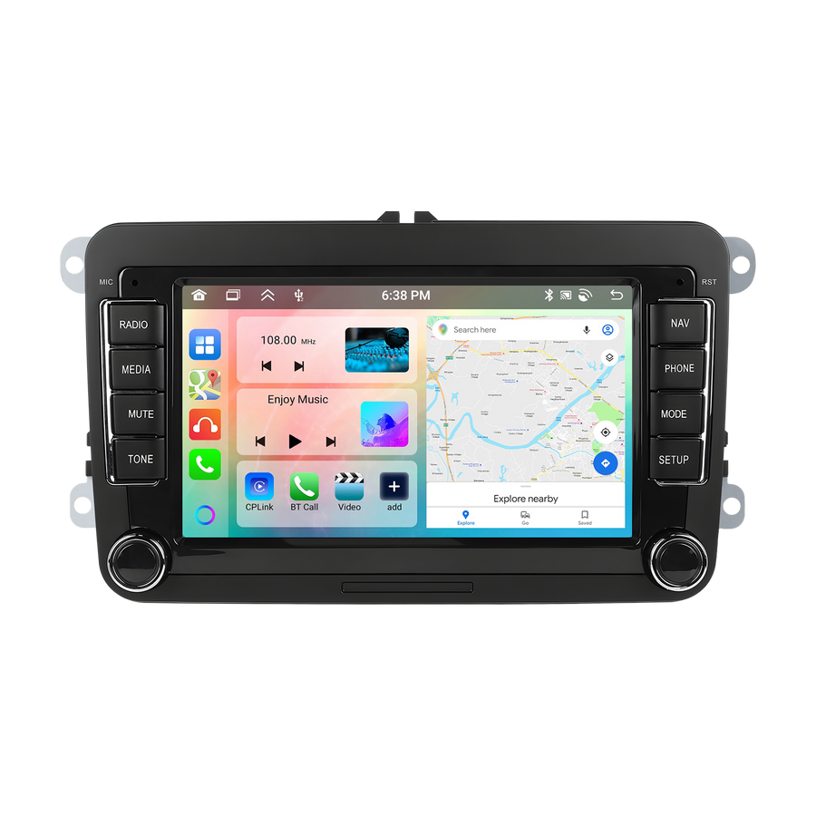 Volkswagen Universal | 7" Android Touch Screen Radio | Wireless CarPlay & Android Auto | GPS | Bluetooth | Wi-Fi