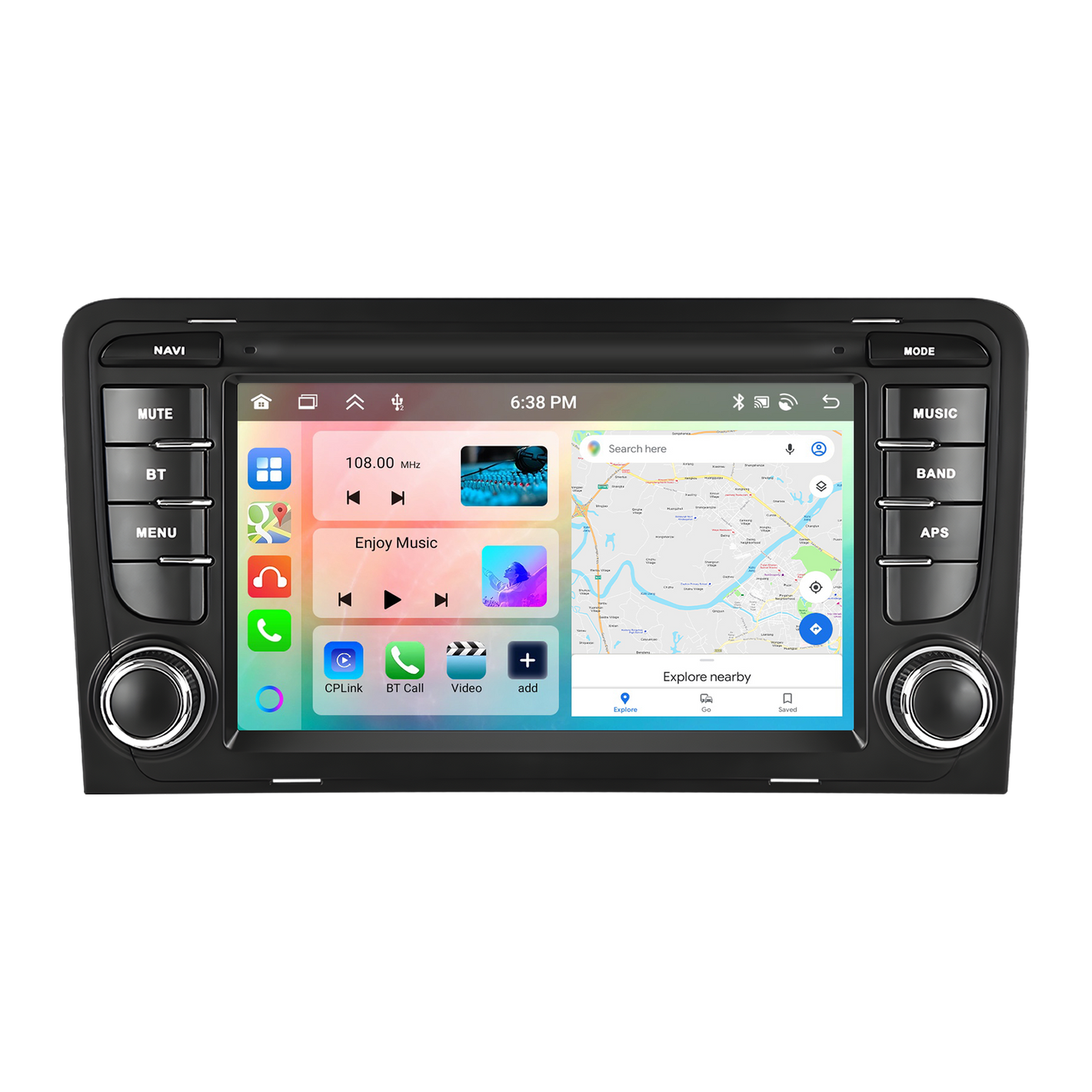 Audi A3 2007-2013 OEM Look | 9" Android Touch Screen Radio | Wireless CarPlay & Android Auto | GPS | Bluetooth | Wi-Fi