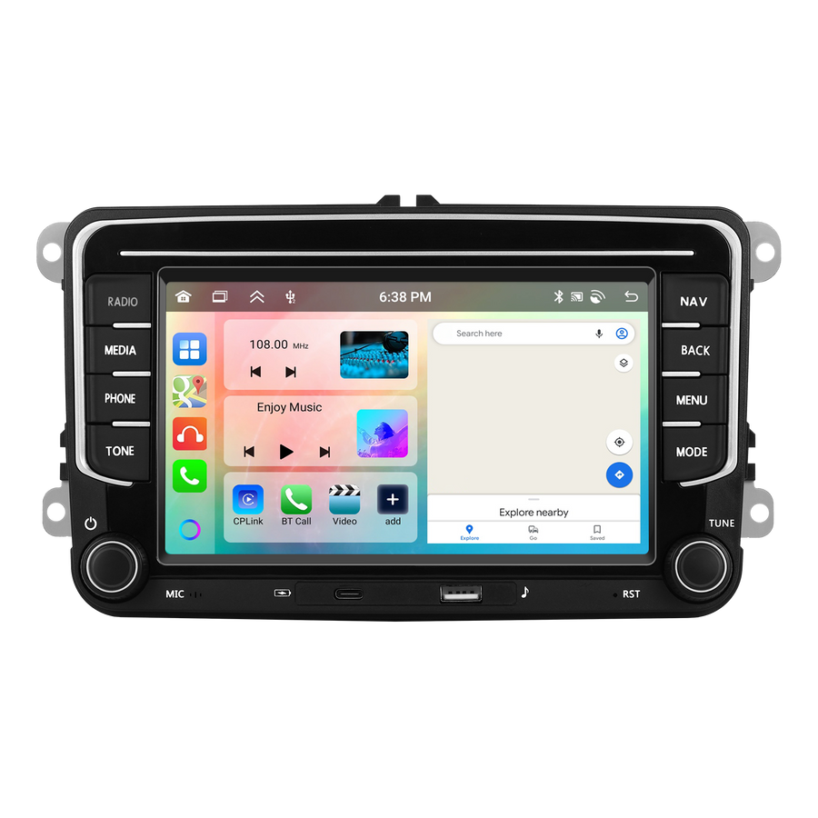 Volkswagen Universal | 7" Android Touch Screen Radio | Wireless CarPlay & Android Auto | GPS | Bluetooth | Wi-Fi