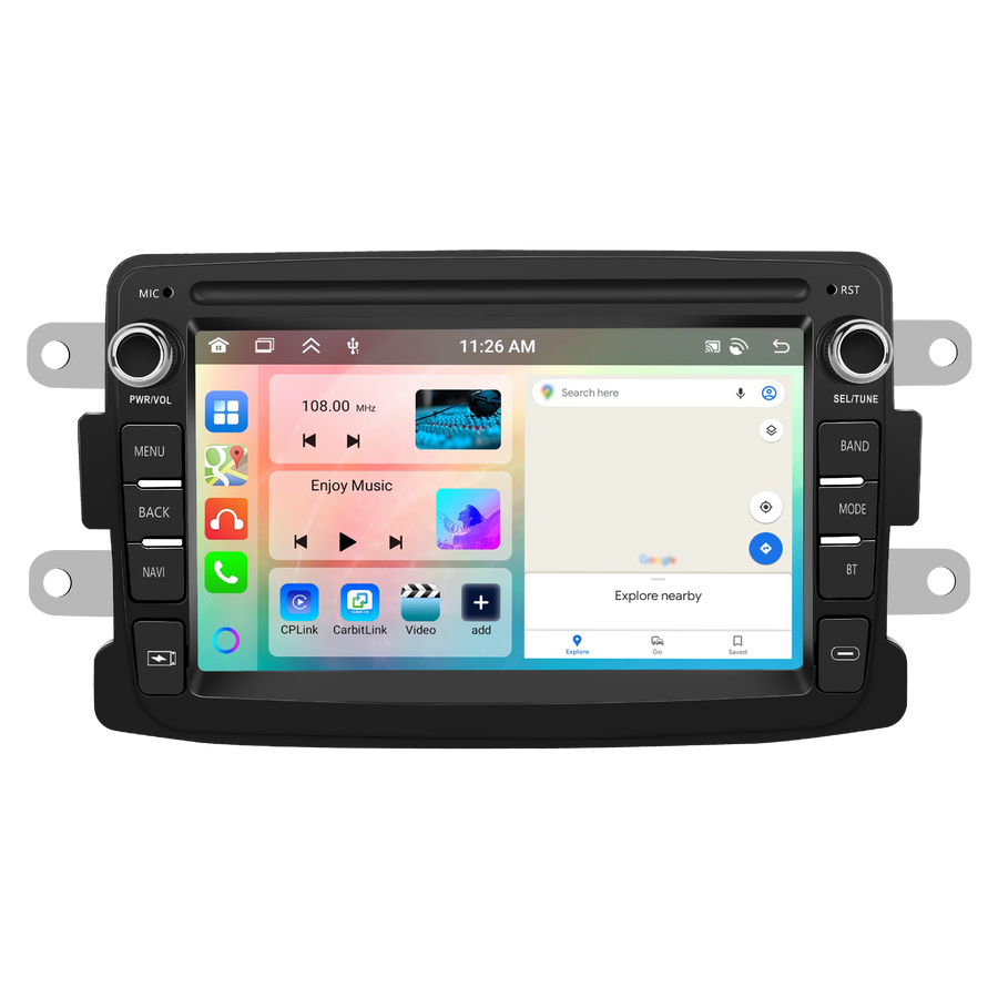 Renault Universal OEM Look | 9" Android Touch Screen Radio | Wireless CarPlay & Android Auto | GPS | Bluetooth | Wi-Fi