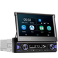 Blackbelt Audio A4158 | Single DIN CarPlay & Android Auto | 7" Retractable Screen
