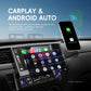 Blackbelt Audio A4158 | Single DIN CarPlay & Android Auto | 7" Retractable Screen