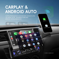 Blackbelt Audio A4158 | Single DIN CarPlay & Android Auto | 7" Retractable Screen
