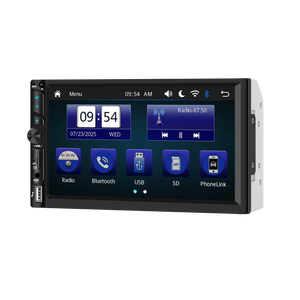 Blackbelt Audio A4355 | Double DIN Wireless CarPlay & Android Auto | 7" IPS SD Card