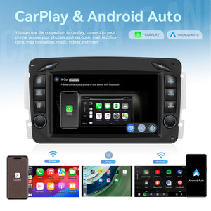 MERCEDES-BENZ C-Class (2000–2005) OEM Look | 9" Android Touch Screen Radio | Wireless CarPlay & Android Auto | GPS | Bluetooth | Wi-Fi