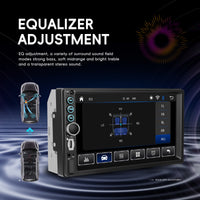 Blackbelt Audio A4433 | Double DIN Wireless CarPlay & Android Auto | 7" IPS SD Card