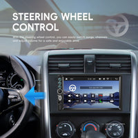Blackbelt Audio A4433 | Double DIN Wireless CarPlay & Android Auto | 7" IPS SD Card