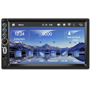 Blackbelt Audio A4433 | Double DIN Wireless CarPlay & Android Auto | 7" IPS SD Card
