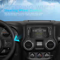 JEEP Wrangler (2009–2018) OEM Look | 9" Android Touch Screen Radio | Wireless CarPlay & Android Auto | GPS | Bluetooth | Wi-Fi