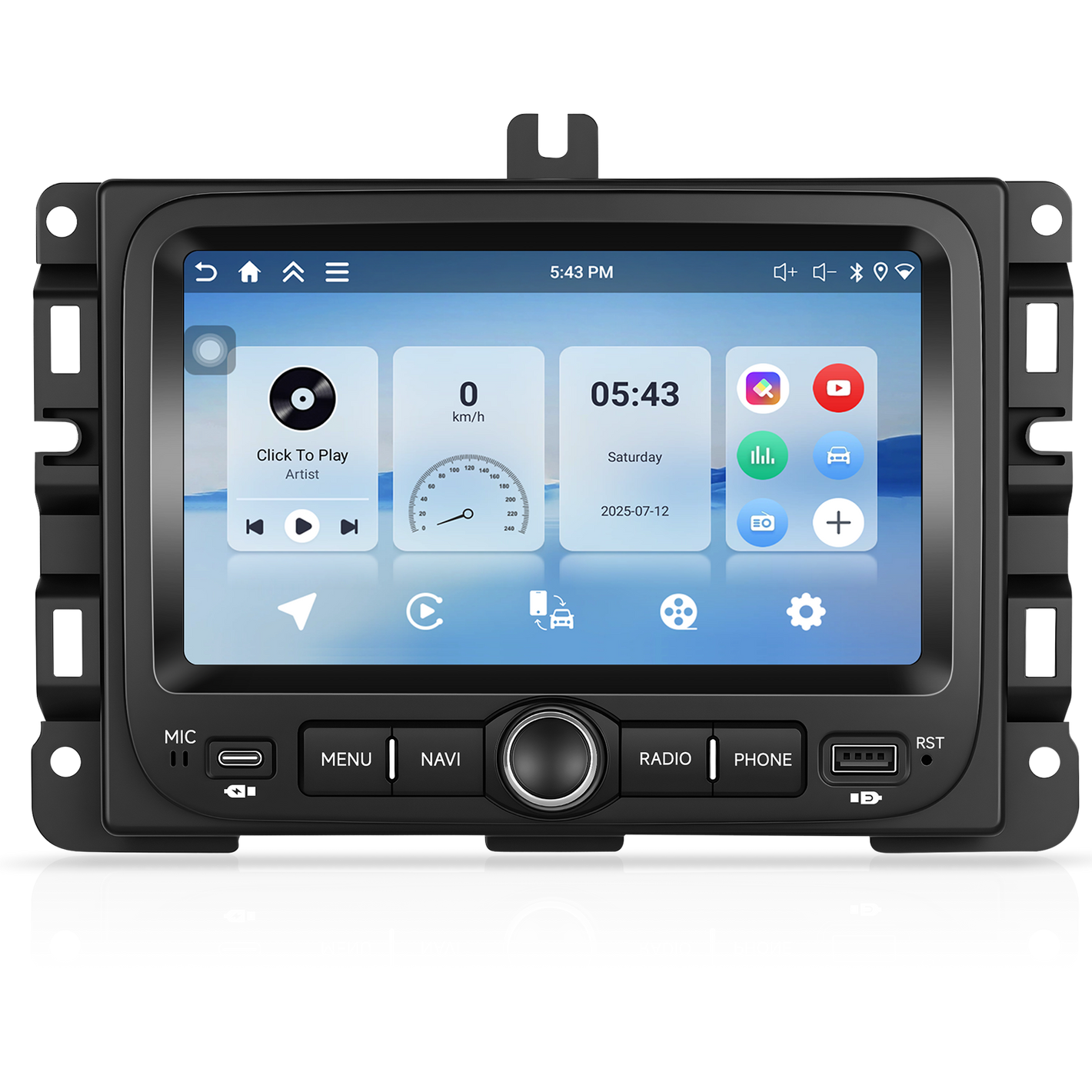 Jeep Renegade (2016–2020) OEM Look | 9" Android Touch Screen Radio | Wireless CarPlay & Android Auto | GPS | Bluetooth | Wi-Fi