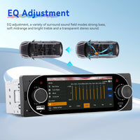 Blackbelt Audio A4475 | Single DIN Wireless CarPlay & Android Auto | 5.1" IPS 1120×480