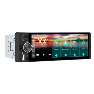 Blackbelt Audio A4476 | Single DIN Wireless CarPlay & Android Auto | 6.28" Incell
