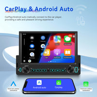 Blackbelt Audio A4477 | Single DIN Wireless CarPlay & Android Auto | 7" Incell