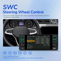 Blackbelt Audio A4487 | Single DIN Wireless CarPlay & Android Auto | 5.1" IPS