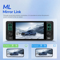Blackbelt Audio A4487 | Single DIN Wireless CarPlay & Android Auto | 5.1" IPS