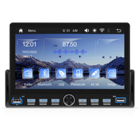 Blackbelt Audio A4493 | Single DIN Wireless CarPlay & Android Auto | 7" IPS Piano Keys