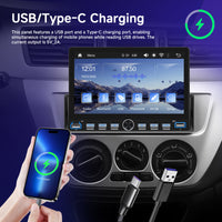 Blackbelt Audio A4493 | Single DIN Wireless CarPlay & Android Auto | 7" IPS Piano Keys