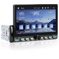 Blackbelt Audio A4493 | Single DIN Wireless CarPlay & Android Auto | 7" IPS Piano Keys