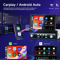 Blackbelt Audio A4594 | Single DIN Wireless CarPlay & Android Auto | 7" IPS
