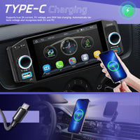 Blackbelt Audio A4612 | Single DIN Wireless CarPlay & Android Auto | 5" IPS