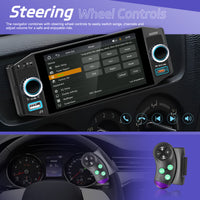 Blackbelt Audio A4612 | Single DIN Wireless CarPlay & Android Auto | 5" IPS