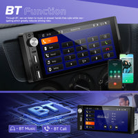 Blackbelt Audio A4618 | Single DIN Wireless CarPlay & Android Auto | 6.9" IPS 1280×800