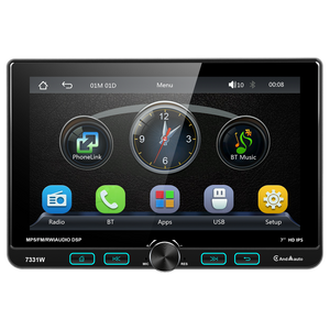 Blackbelt Audio A4635 | Single DIN Wireless CarPlay & Android Auto | 7" IPS