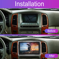 Toyota Land Cruiser 100 Manual AC 9" Android Radio 2GB/64GB | Wireless CarPlay + Free Reverse Camera