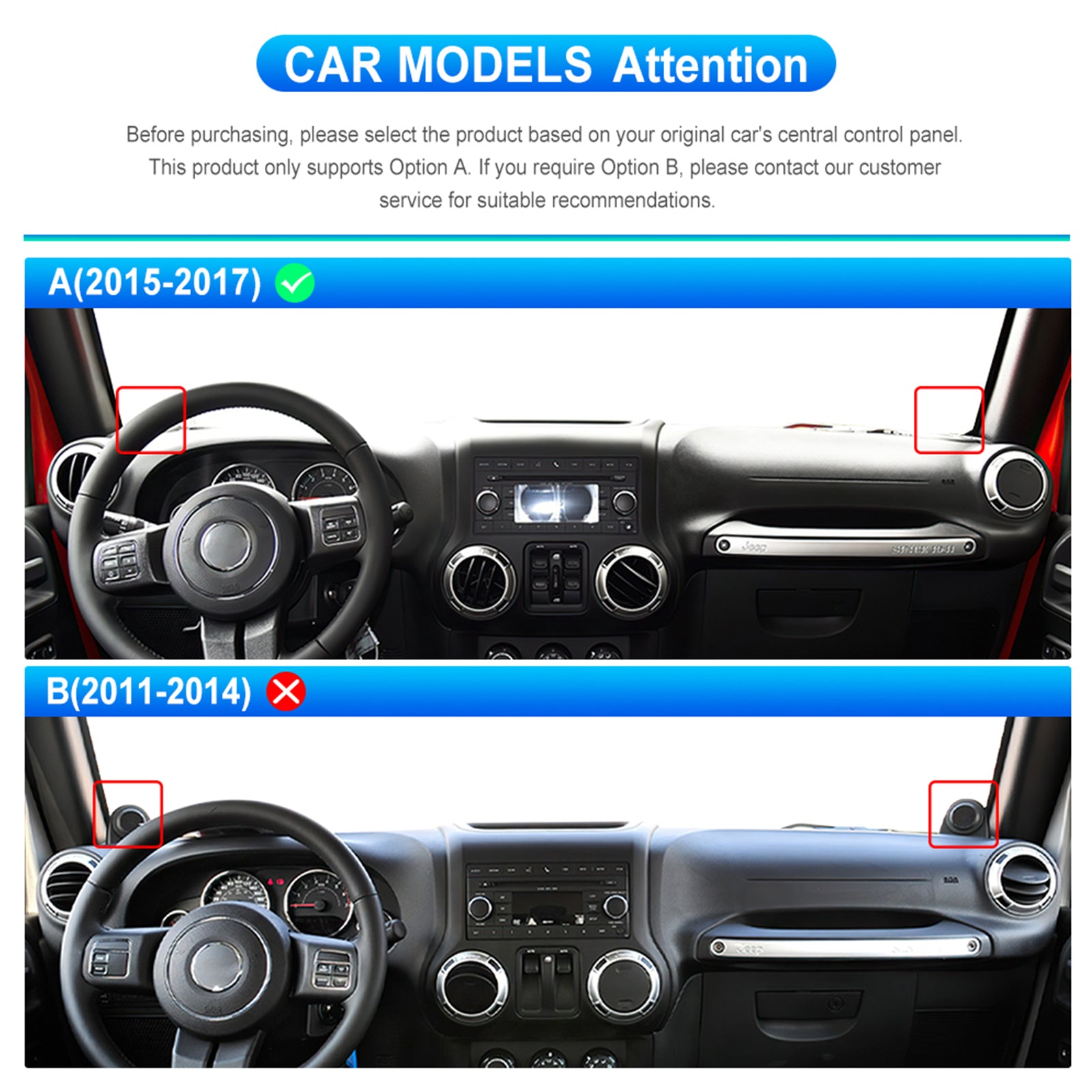 Jeep Wrangler (2 door) 2007-2010 9" Android Radio 2GB/64GB | Wireless CarPlay + Free Reverse Camera