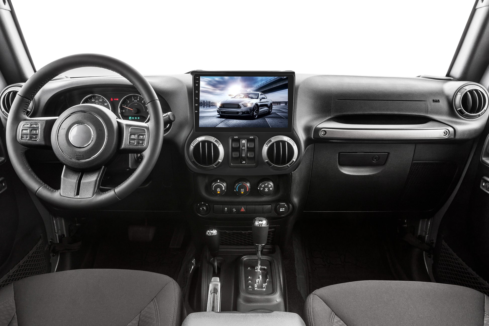 Jeep Wrangler (2 door) 2007-2010 9" Android Radio 2GB/64GB | Wireless CarPlay + Free Reverse Camera