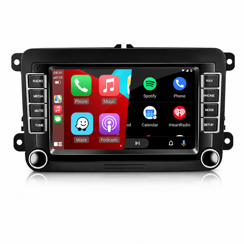 Volkswagen VW Golf Polo Jetta Passat Tiguan Amarok 7" Android Radio 2GB/64GB | Wireless CarPlay + Free Reverse Camera