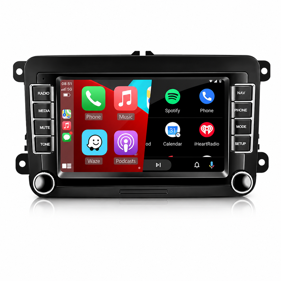 Volkswagen VW Golf Polo Jetta Passat Tiguan Amarok 7" Android Radio 2GB/64GB | Wireless CarPlay + Free Reverse Camera