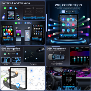 Toyota Hilux Fortuner (2004–2015) Tesla Style | 9.7" Android 13 Radio | 2GB/64GB | Wireless CarPlay + Free Reverse Camera