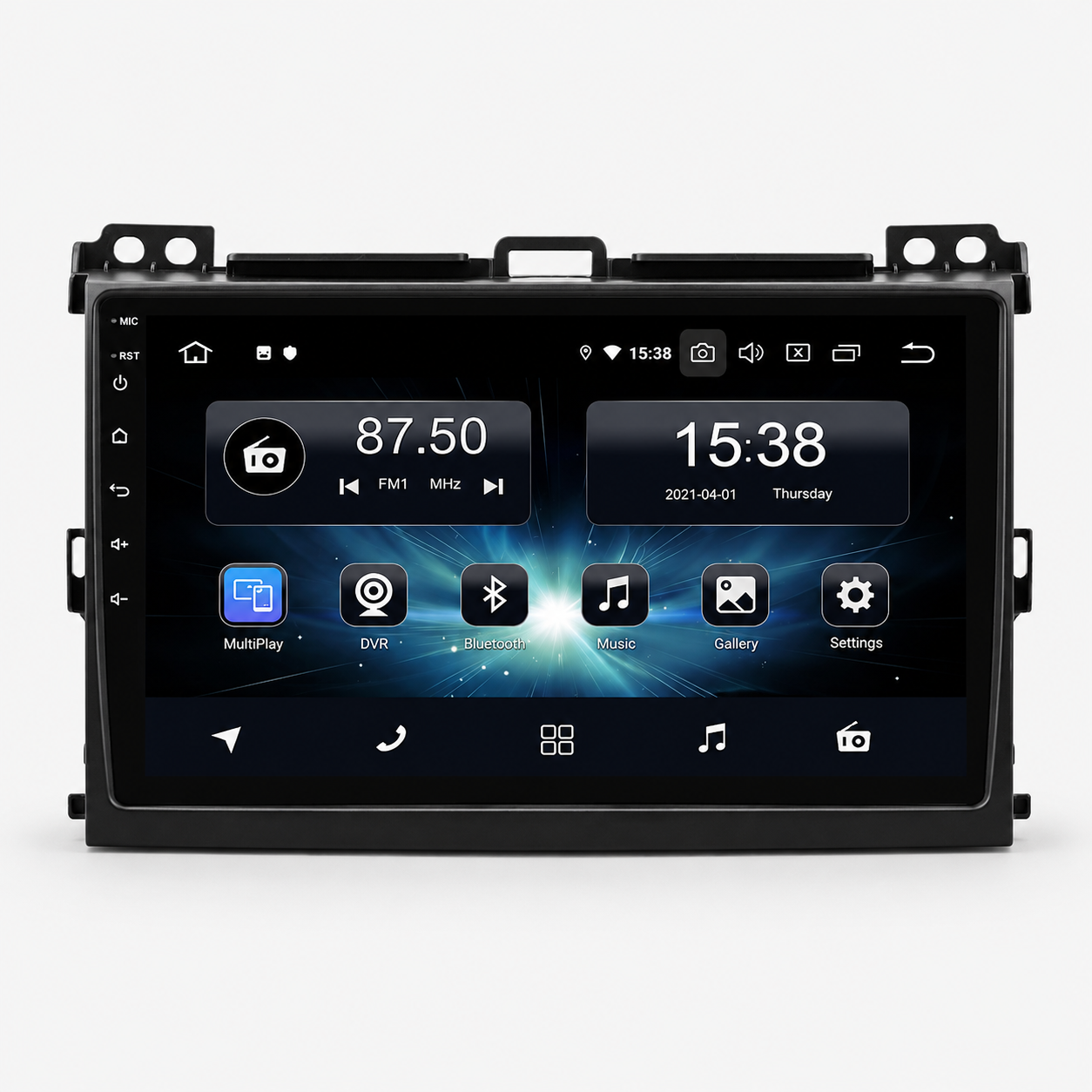 Toyota Prado 120 Series 2002-2009 9" Android Radio 2GB/64GB | Wireless CarPlay + Free Reverse Camera
