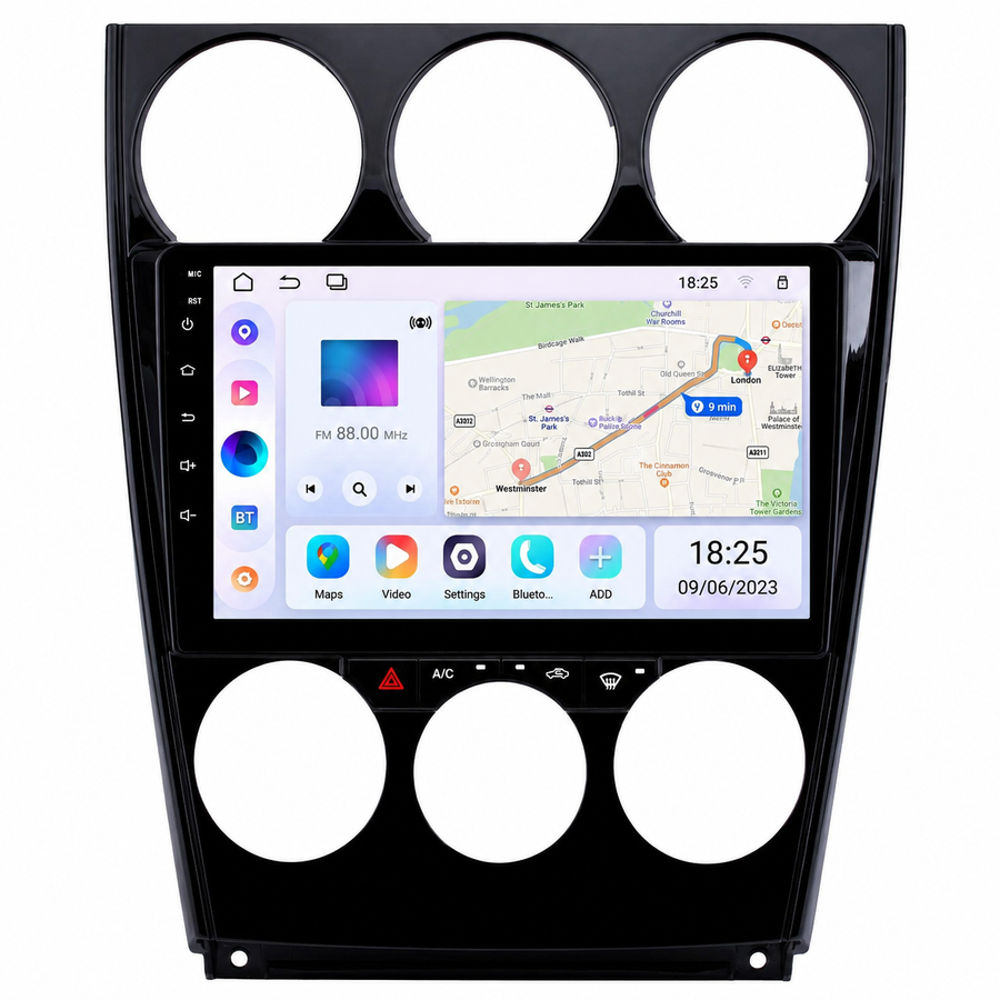 Mazda 6 2004-2008 9" Android Radio 2GB/64GB | Wireless CarPlay + Free Reverse Camera