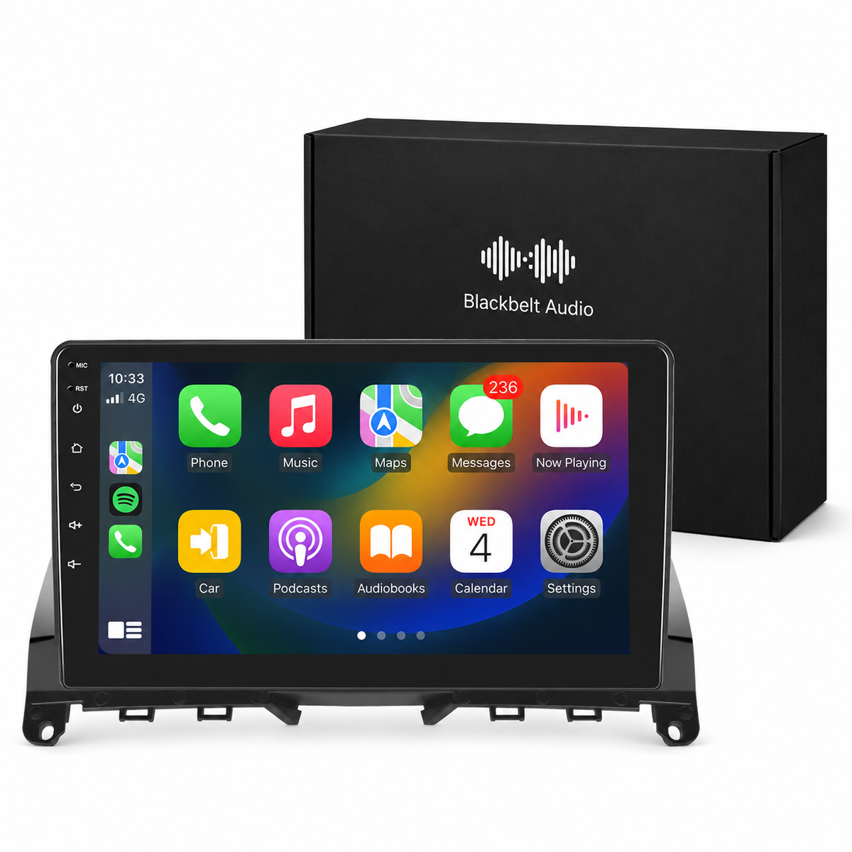 Mercedes C Class 2008–2012 Android Radio | 4GB RAM | GPS + Wireless CarPlay | Blackbelt Audio SA