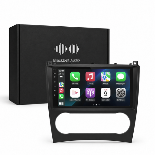 Mercedes C-Class 2004-2007 9" Android Radio 2GB/64GB | Wireless CarPlay + Free Reverse Camera
